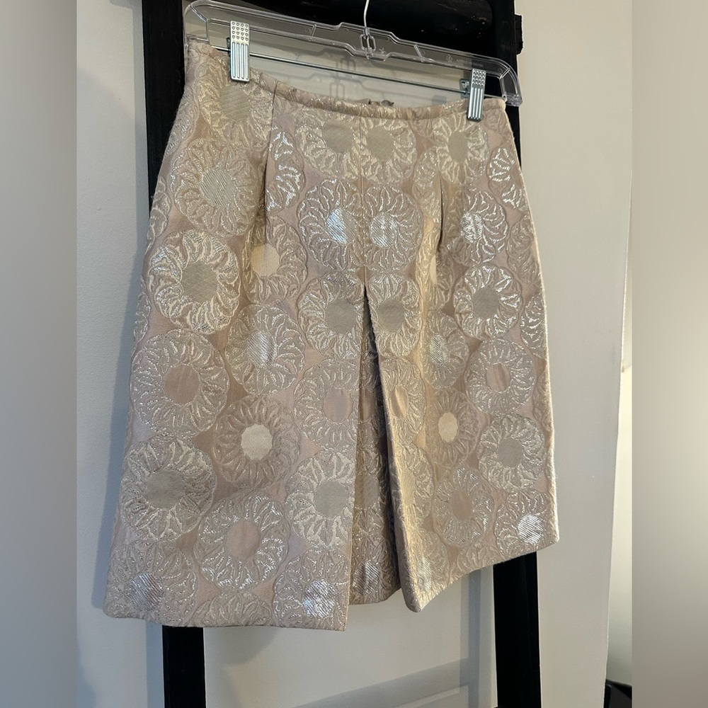 Brooks Brothers Embroidered Skirt